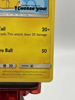 Ash’s Pikachu SM113 Ultra Rare Non Holo Exclusive Promo Pokemon Card LP - Image 4