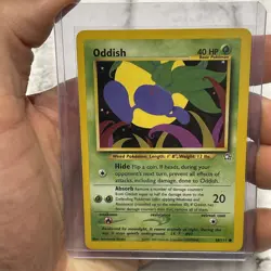 Pokemon ODDISH - 68/111 - Neo Genesis - Pokemon Card Nintendo LP/NM Vintage TCG - Image 1