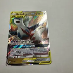 Pokemon Latias & Latios GX 113/181 SM Team Up Holo Ultra Rare Card - Image 1