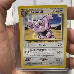 Granbull - Neo Genesis Set - 37/111 - Uncommon - Pokemon Card - Unlimited NM TCG - Image 1