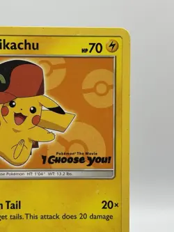 Ash's Pikachu - SM110 - Pokemon Sun & Moon Promo Rare Card LP - Image 3