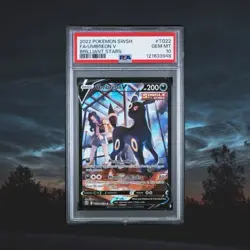 Umbreon V PSA 10 Pokemon Card Brilliant Stars TG22 English Trainer Gallery 2022 - Image 1