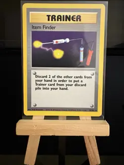 ITEM FINDER - 74/102 Trainer Base Set - Regular Rare - Pokemon TCG Card - Image 1