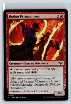 FOIL Rodeo Pyromancers Outlaws of Thunder Junction - MTG Magic the Gatherin - Image 1