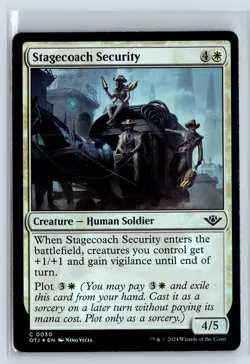 FOIL Stagecoach Security Outlaws of Thunder Junction - MTG Magic the Gather - Image 1