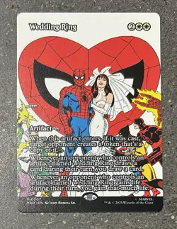 Wedding Ring - (Borderless) - Marvel's Spiderman (MAR) - MTG 0007 - Image 1