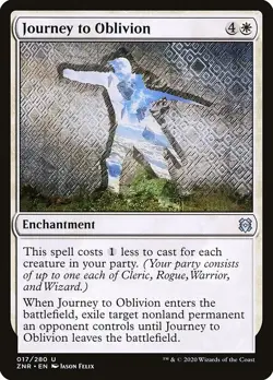 Journey to Oblivion 4x FOIL ZNR MTG Zendikar Rising Uncommon MINT white - Image 1