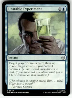 UNSTABLE EXPERIMENT #47 FOIL (COMMON) MTG MARVEL'S SPIDER-MAN - Image 1