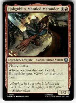 HOBGOBLIN, MANTLED MARAUDER #80 FOIL (UNCOMMON) MTG MARVEL'S SPIDER-MAN - Image 1