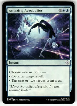 AMAZING ACROBATICS #25 FOIL (COMMON) MTG MARVEL'S SPIDER-MAN - Image 1