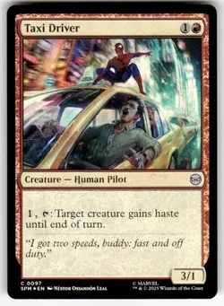 TAXI DRIVER #97 FOIL (COMMON) MTG MARVEL'S SPIDER-MAN - Image 1
