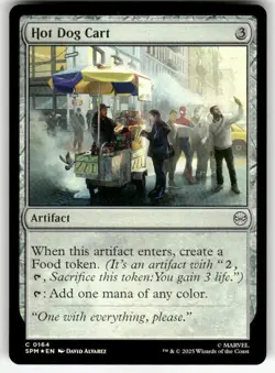 HOT DOG CART #164 FOIL (COMMON) MTG MARVEL'S SPIDER-MAN - Image 1