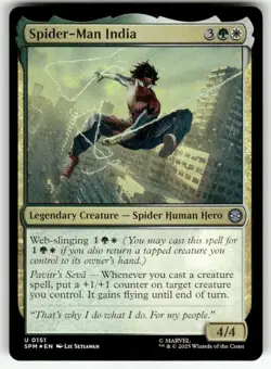SPIDER-MAN INDIA #151 FOIL (UNCOMMON) MTG MARVEL'S SPIDER-MAN - Image 1