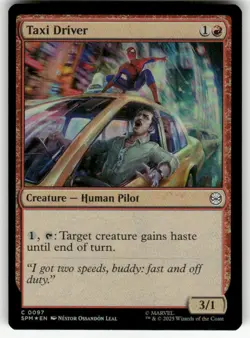 TAXI DRIVER #97 FOIL (COMMON) MTG MARVEL'S SPIDER-MAN - Image 1