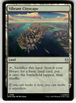 VIBRANT CITYSCAPE #188 FOIL (COMMON) MTG MARVEL'S SPIDER-MAN - Image 1