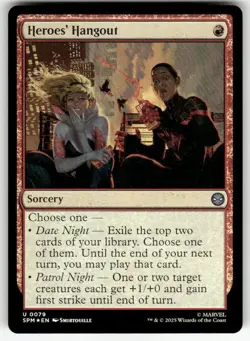 HEROES' HANGOUT #79 FOIL (UNCOMMON) MTG MARVEL'S SPIDER-MAN - Image 1