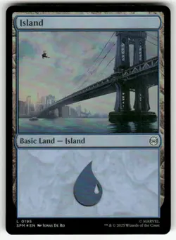 ISLAND #195 FOIL L MTG MARVEL'S SPIDER-MAN - Image 1