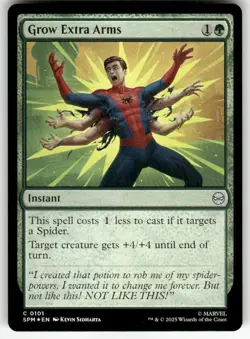 GROW EXTRA ARMS #101 FOIL (COMMON) MTG MARVEL'S SPIDER-MAN - Image 1