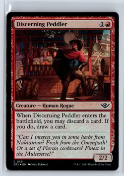 FOIL Discerning Peddler Outlaws of Thunder Junction - MTG Magic the Gatheri - Image 1