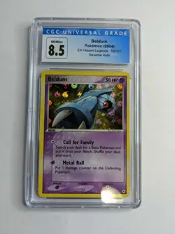 2004 Pokemon EX Hidden Legends Beldum Reverse Holo 54/101 CGC 8.5 NM/Mint+ - Image 1