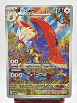 Braviary 214/191 Illustration Rare Surging Sparks Pokemon 2024 NM - Image 1