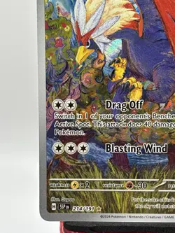 Braviary 214/191 Illustration Rare Surging Sparks Pokemon 2024 NM - Image 5