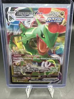 Pokemon Crown Zenith Rayquaza VMAX Ultra Rare Holo Full Art #101/159 - Image 1