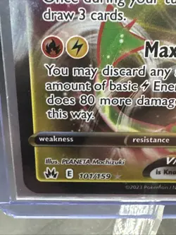 Pokemon Crown Zenith Rayquaza VMAX Ultra Rare Holo Full Art #101/159 - Image 3