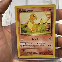 Pokemon TCG Charmander 69/130 Base Set 2 Regular NM Pokemon WOTC Nintendo Vtg - Image 1