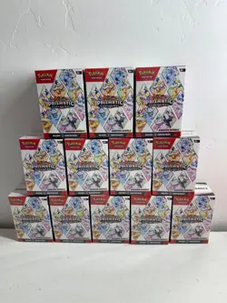Pokemon Prismatic Evolutions 8.5 Booster Bundle Lot Of 12 Boxes Sealed Brand New - Image 1