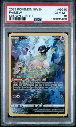 PSA 10 Pokemon Mew GG10/GG70 Crown Zenith: Galarian Gallery Holo - Image 1