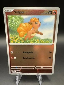 Pokemon TCG Mega Evolution Vulpix 019/132 Reverse Holo Common Pack Fresh - NM - Image 1