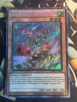 Yugioh: Beetrooper Scout Buggy - DAMA-EN000 - Secret Rare - 1st Eidtion - NM - Image 1