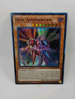 YU-GI-OH! Dual Assembwurm. SDCL-EN008. 1st Edition Super Rare Card. TCG Yugioh - Image 1