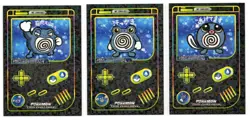 Game Boy Color Pokemon HOLO CARDS POLIWAG, POLIWHIRL, POLIWRATH - Image 1