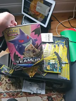 Pokemon TEAM UP Booster Pack Sealed Lot! 2 Packs / 3 Cards Each - Image 5