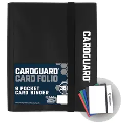 CardGuard 9-Pocket Trading Card Album Folder,Black , 360 Side Loading - Image 4