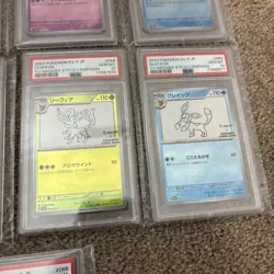 All PSA10 Pokemon Japanese Yu Nagaba Eevee Promo Card Set Of 9 complete - Image 5