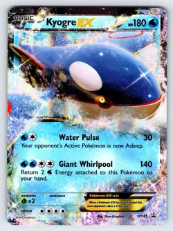 Kyogre EX XY41 2014 XY Black Star Promo Pokemon Card Holo Rare Exclusive - VLP - Image 1