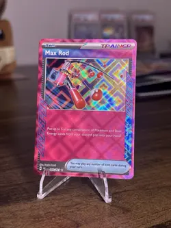 Pokemon Card Max Rod 116/131 Ace Spec Scarlet Violet Prismatic Evolutions NM - Image 1