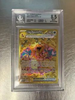 Pokemon TCG Charizard EX Obsidian Flames Holo Hyper Rare Card 228/197 BGS 8.5 - Image 1