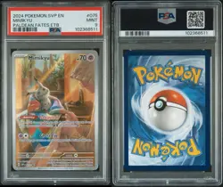 PSA 9 MINT Mimikyu Paldean Fates Promo SVP EN 075 ETB Graded Pokemon Card 2024 - Image 2