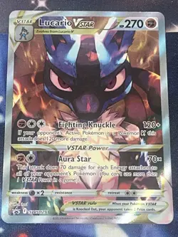 Pokemon TCG: Sword & Shield LUCARIO VSTAR SWSH291 Promo Card LP - Image 1