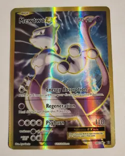 Mewtwo EX - 103/108 XY Evolutions Ultra Rare Gold Full Art - Pokemon Card NM-MT+ - Image 1