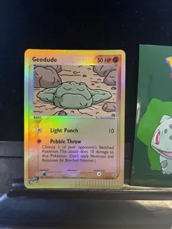Pokemon Card Geodude 55/97 EX Dragon Reverse Holo 107💎NM💎 - Image 1