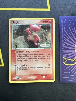 Pokemon Card Magby 58/92 Common Reverse Holo Legend Maker 037💎NM💎 - Image 1