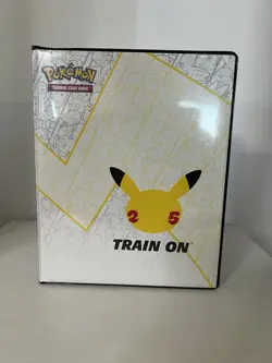 2021 Pokemon 25th Anniversary Jumbo Card Binder - Holds 30 Cards - NM - Image 1