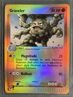 Pokemon: Graveller 30/97 (2003) EX Dragon • Reverse Holo E-reader Series Card - Image 1