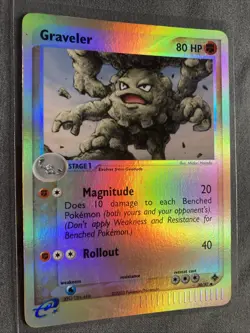 Pokemon: Graveller 30/97 (2003) EX Dragon • Reverse Holo E-reader Series Card - Image 2