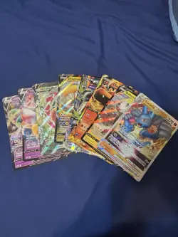 Lot Of Jumbo Oversized Pokemon Cards Charizard, Dragonite Etc (8) - Image 1